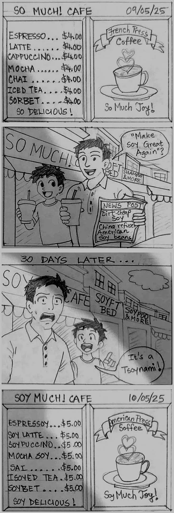 Soytire four-panel manga