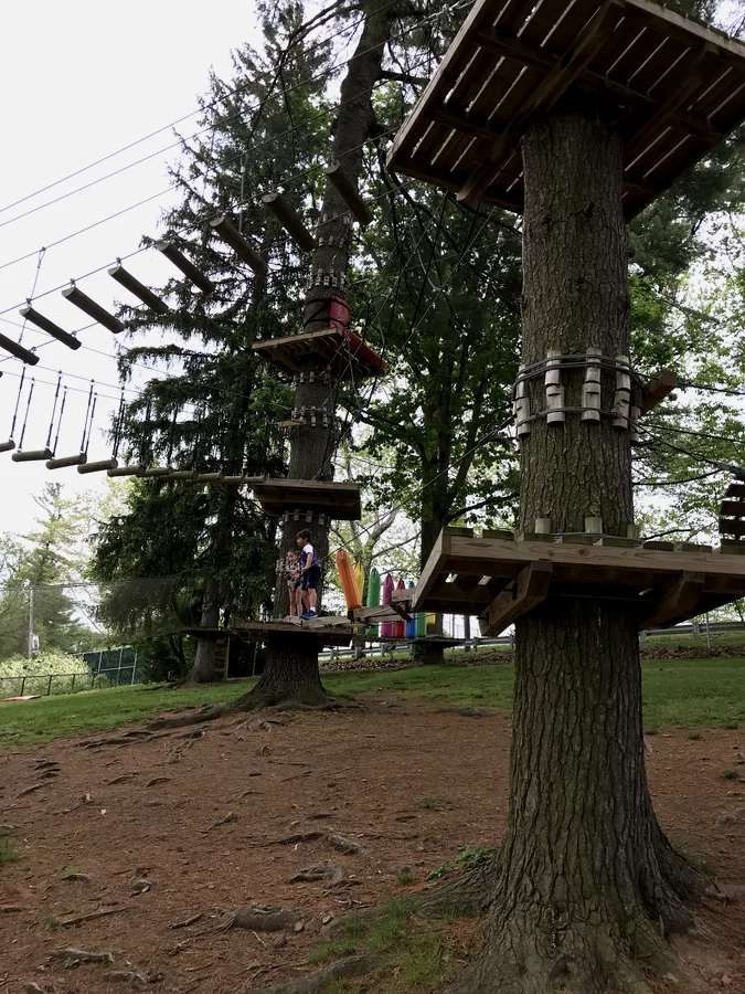 Rope course at Norristown